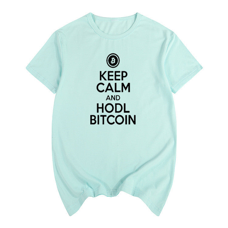 Keep Calm and Hodl Bitcoin T-shirt for men and women