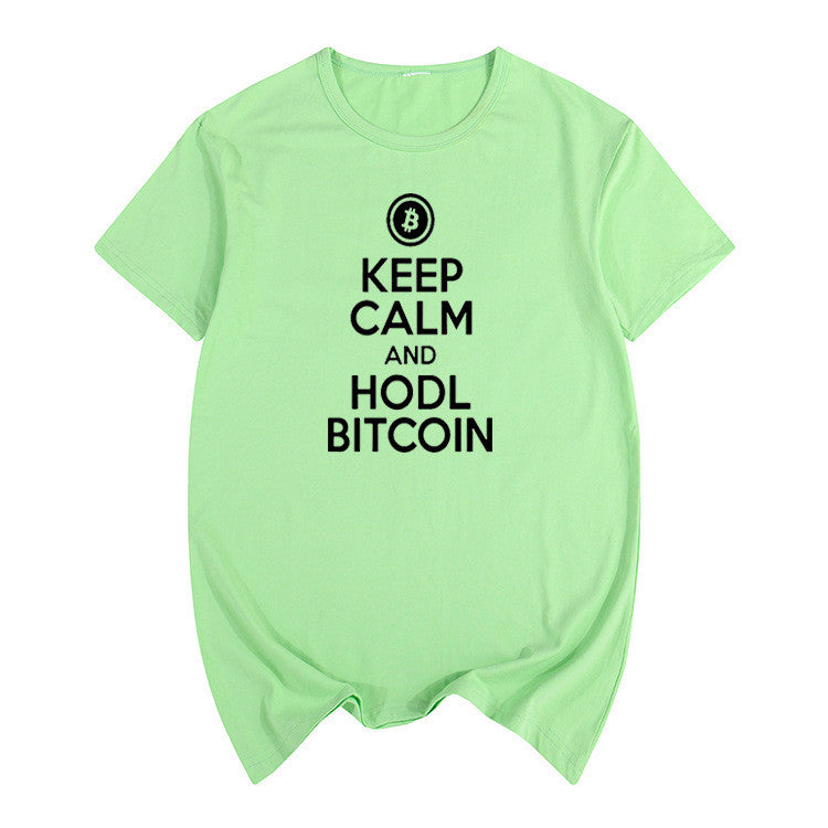 Keep Calm and Hodl Bitcoin T-shirt for men and women