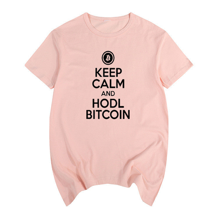 Keep Calm and Hodl Bitcoin T-shirt for men and women