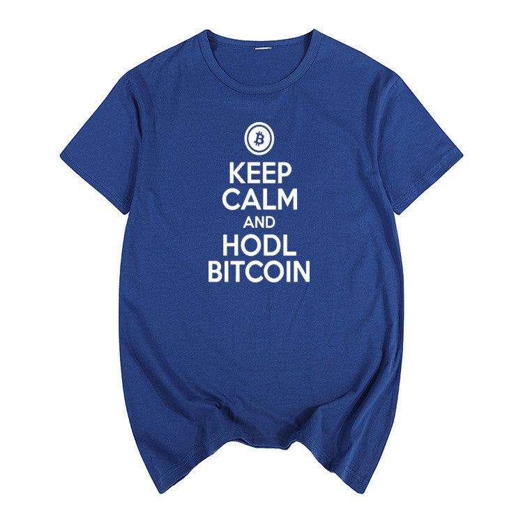 Keep Calm and Hodl Bitcoin T-shirt for men and women