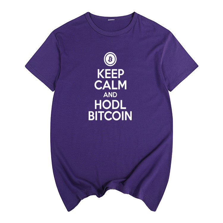 Keep Calm and Hodl Bitcoin T-shirt for men and women