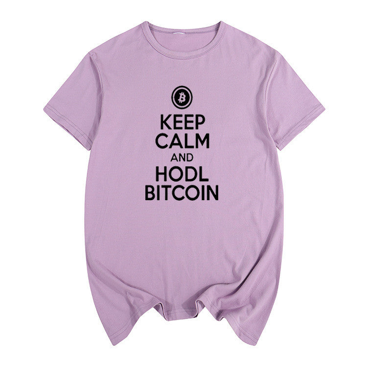 Keep Calm and Hodl Bitcoin T-shirt for men and women