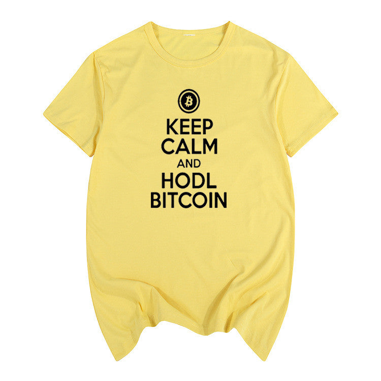 Keep Calm and Hodl Bitcoin T-shirt for men and women