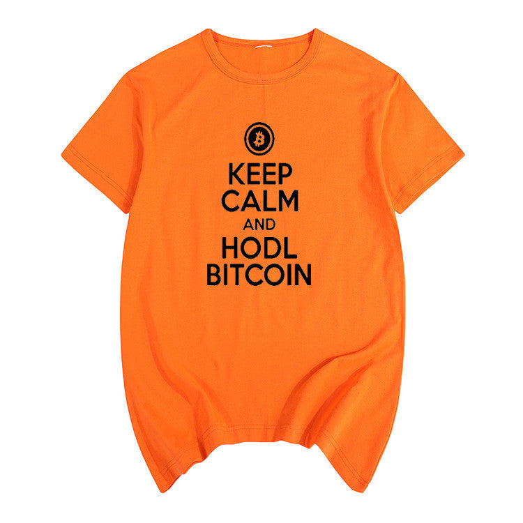 Keep Calm and Hodl Bitcoin T-shirt for men and women